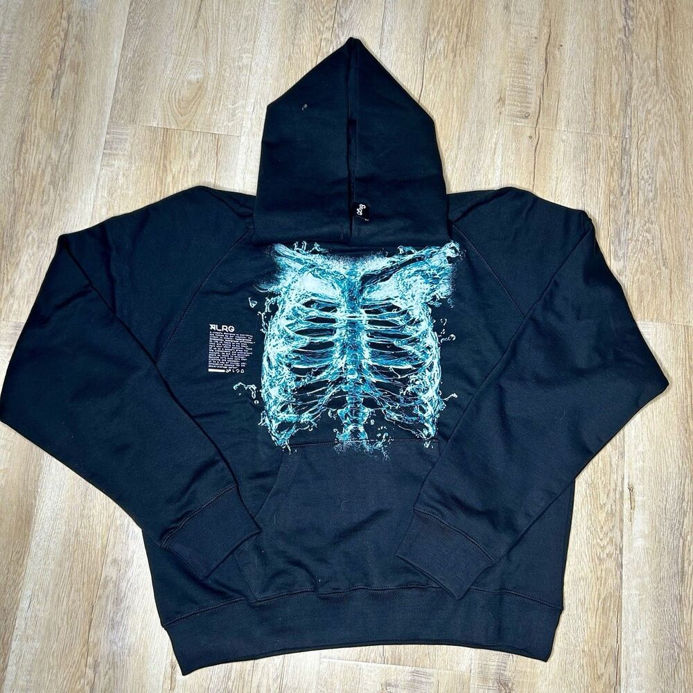 LRG IRON LUNG PULLOVER HOODIE Medium Black